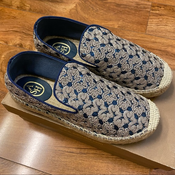 ASH XEM Espadrilles Gold & Blue - Picture 4 of 13